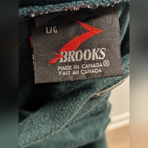 Brooks Running Long Sleeve Mock Neck Dark Green Base Layer Men's Large - Picture 3 of 4